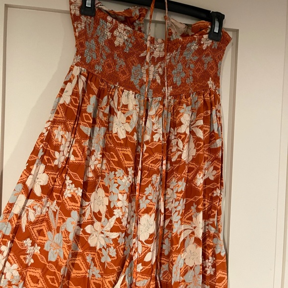 Tribal Floral Print Wide Leg Jumpsuit - Picture 9 of 9